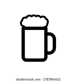 beer glass icon vector illustration