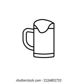 Bierglas-Symbol in Vektorgrafik. Logotyp