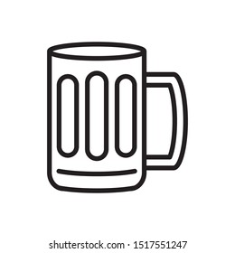 beer glass icon vector symbol template