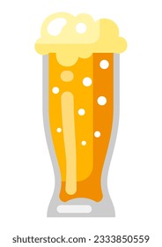Beer glass illustration. Beer festival or Oktoberfest.