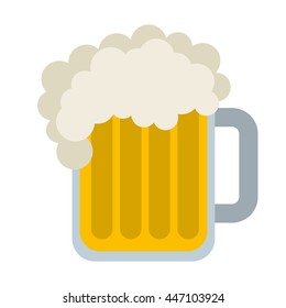 beer glass isolated icon design, vector illustration  graphic 