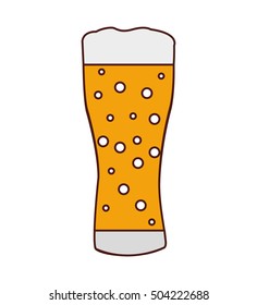 beer glass isolated icon vector illustration design