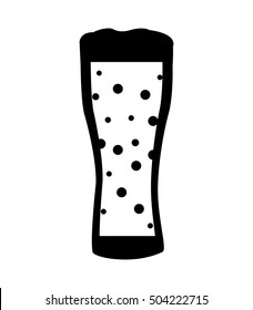beer glass isolated icon vector illustration design