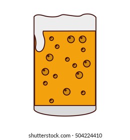beer glass isolated icon vector illustration design