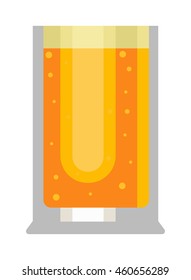 Beer glass isolated on white background