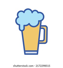 Beer glass Isolated Vector icon which can easily modify or edit
