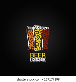 beer glass label design background