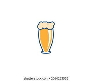 Beer glass logo 