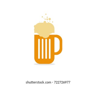 Beer glass logo
