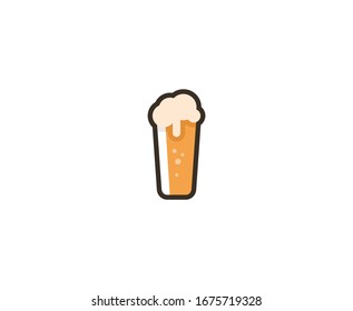 Icono vectorial del logotipo de la cerveza 