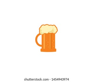 Beer glass logo icon vector design 