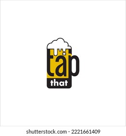 Bier-Glas-Logo, Vektordesign