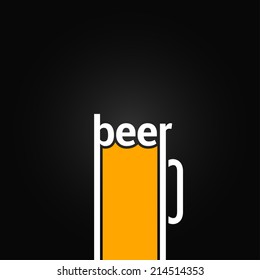 beer glass mug design background