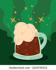 beer glass party vector style