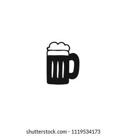 Beer glass   pub  pint  vector icon