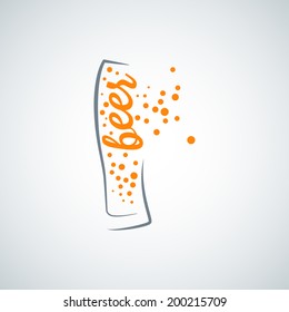 beer glass splash background 