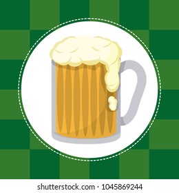 Beer glass St patricks day