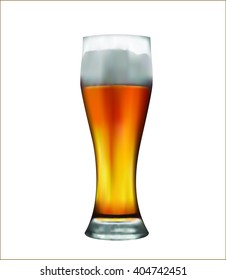 Beer glass vector
