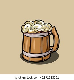 Beer Glass Vector Art, Beer vector and Illustration