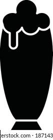 beer glass. Vector Icon 