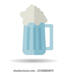 Beer glass vector icon. Barbecue and bbq grill sign. Graph symbol for cooking web site and apps design, logo, app, UI