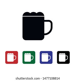 Beer, glass vector icon. Element of kitchen for mobile concept and web apps illustration. Thin flat icon for website design and development, app development. Premium icon