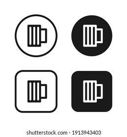 Beer glass vector icons. Mug symbol. Bar and pub sign. Brewery and restaurant logo.

