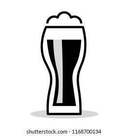 Beer glass. vector illustration