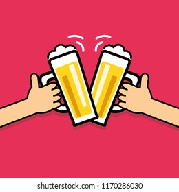 Beer glass. vector illustration