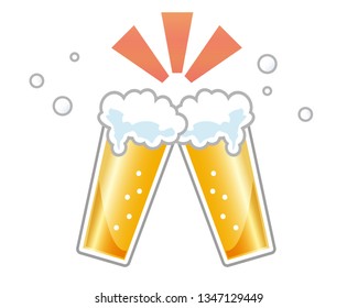 beer glass vector illustration 