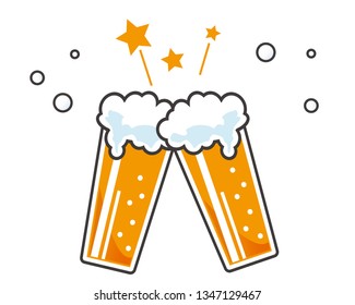 beer glass vector illustration 