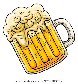 Bier-Glas in Vektorgrafik