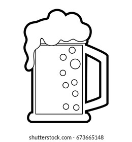 beer glass vector illustration