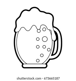 beer glass vector illustration