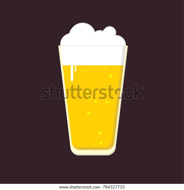 Beer Glass Vector Illustrator Stock Vector Royalty Free