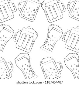 beer glasses bar drink alcohol pattern