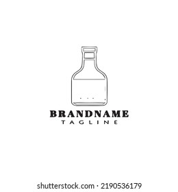 beer glasses cartoon logo icon design concept black modern vector illustration