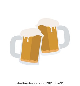 Beer Glasses Emoji Vector Stock Vector (Royalty Free) 1281735631 ...