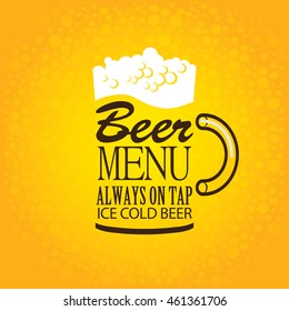 beer glasses from the inscriptions for the bar