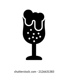 Beer Glyph Black Icon design