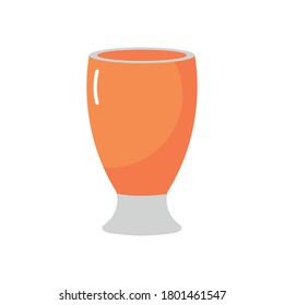 icono de goblet de cerveza sobre fondo blanco, estilo plano, ilustración vectorial