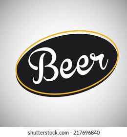 beer graphic design , vector illustration