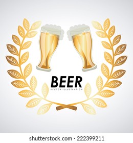 beer graphic design , vector illustration