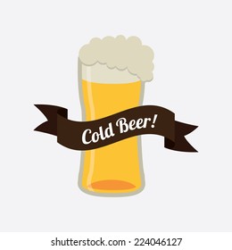 beer graphic design , vector illustration