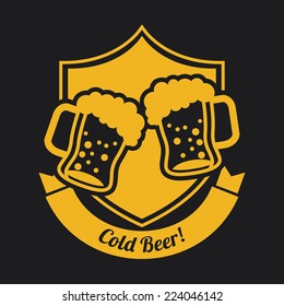 beer graphic design , vector illustration