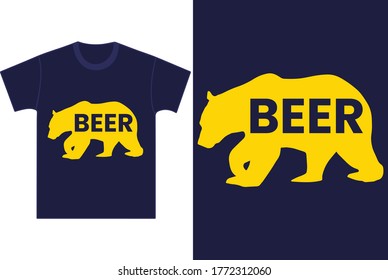 Beer Graphic T Shirt Design