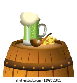 beer green gold coins