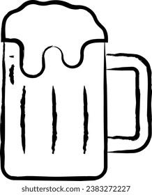 Beer hand drawn vector illustration