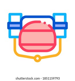 Beer Helmet Icon Vector. Outline Beer Helmet Sign. Isolated Contour Symbol Illustration