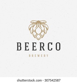 Logo de salto de cerveza o elemento de diseño de placa ilustración vectorial